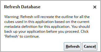 Refresh the database